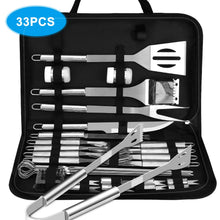 Carica l'immagine nel visualizzatore di Gallery, VPCOK 33 in 1 Attrezzi Barbecues Utensili Barbecue Kit Acciaio inossidabile - Ilgrandebazar