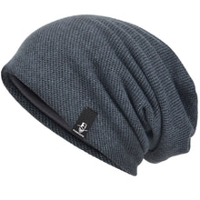 Carica l'immagine nel visualizzatore di Gallery, VECRY Uomo Berretti in Maglia Cappellini Skull Cotton Slouch Beanie...