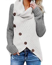Carica l'immagine nel visualizzatore di Gallery, kenoce Maglione Donna Collo Alto Casual Pullover Manica Lunga... - Ilgrandebazar