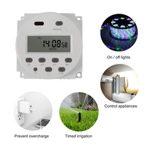 Carica l'immagine nel visualizzatore di Gallery, Neoteck Temporizzatore Interruttore del Rele' DC/AC 12V 16A LCD Digitale...