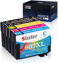 Carica l'immagine nel visualizzatore di Gallery, 603XL Cartucce Compatibili Epson 603 XL per Epson XP-3100 XP-4100 XP-2100 XP-2105 XP-3105 XP-4105 WF-2810 WF-2830 WF-2835 WF-2850, Confezione da 5 (2 Nero,1 Ciano,1 Magenta,1 Giallo)