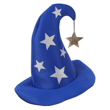 Carica l'immagine nel visualizzatore di Gallery, Cappello da mago blu con stelle - Ilgrandebazar