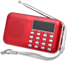 Carica l'immagine nel visualizzatore di Gallery, docooler Radio Altoparlanti Portatili Radio Portabile con Display LCD Supporto Lettore U Disco e Micro SD Card AUX MP3 Support USB Drive TF Card AUX-in Earphone-out