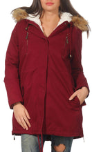 Carica l'immagine nel visualizzatore di Gallery, Malito Donna Foderato Parka Cappuccio Trenchcoat Cappotto-Invernale 81099... - Ilgrandebazar