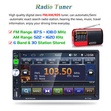 Carica l'immagine nel visualizzatore di Gallery, Honboom Autoradio Bluetooth 2 DIN Car Stereo con 7 Pollici HD Touchscreen... - Ilgrandebazar