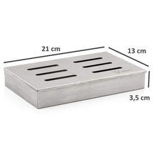Carica l'immagine nel visualizzatore di Gallery, BBQ-Toro - Affumicatore in Acciaio Inox Cherry I, 21 x 13 x 3,5 cm, argento - Ilgrandebazar
