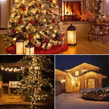 Carica l'immagine nel visualizzatore di Gallery, AUOPLUS 33M 300LED Catena Luminosa Solare Luci Solari Esterno IP65 Impermeabili 8 modalità per Festa,Giardino,Natale,Halloween,Matrimoni,Patio,Cancello,Cortile[Classe di efficienza energetica A+++]