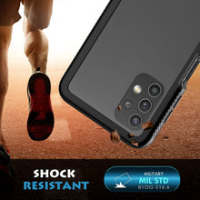 Carica l'immagine nel visualizzatore di Gallery, CENHUFO Cover Samsung Galaxy A32 4G, Antiurto Custodia Samsung Galaxy A32 4G, con Protezione dello Schermo Integrata, 360 gradi Trasparente Case Rugged Armor Bumper Cover per Samsung A32 4G 6,4” -Nero