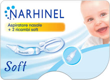 Carica l'immagine nel visualizzatore di Gallery, NARHINEL Aspiratore Nasale + 2 Ricambi Soft con Beccuccio Morbido per Aiutare a Liberare il Nasino Delicato del tuo Bambino Rimuovendo Delicatamente le Fastidiose Secrezioni Nasali