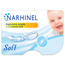 Carica l'immagine nel visualizzatore di Gallery, NARHINEL Aspiratore Nasale + 2 Ricambi Soft con Beccuccio Morbido per Aiutare a Liberare il Nasino Delicato del tuo Bambino Rimuovendo Delicatamente le Fastidiose Secrezioni Nasali