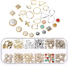 Carica l'immagine nel visualizzatore di Gallery, Mwoot Gemme per Unghie, Pietre, 3 Scatole Set di Strass (900 Pezzi) per Accessori per chiodo Arte