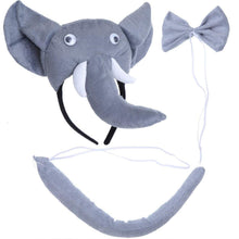 Carica l'immagine nel visualizzatore di Gallery, Set Cerchietto Con Orecchie Coda E Papillon Da Lupo Per Bambini 6-10 Anni... - Ilgrandebazar