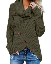 Carica l'immagine nel visualizzatore di Gallery, kenoce Maglione Donna Collo Alto Casual Pullover Manica Lunga... - Ilgrandebazar