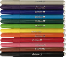 Carica l'immagine nel visualizzatore di Gallery, Pelikan 000730 - Set Pennarelli Lavabili, Colorella Star, Kit Scuola 12 Colori, Punta Fine, Tappo Antisoffocamento, Fusto in Plastica Atossica, Made in Italy