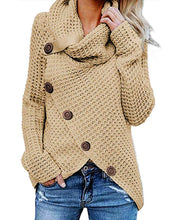 Carica l'immagine nel visualizzatore di Gallery, kenoce Maglione Donna Collo Alto Casual Pullover Manica Lunga... - Ilgrandebazar