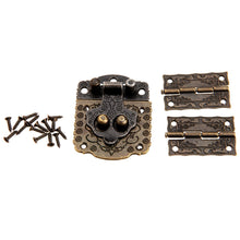 Carica l'immagine nel visualizzatore di Gallery, Scatola decorativa in legno antigraffio Hasp Latch Lock con mini... - Ilgrandebazar