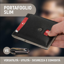 Carica l'immagine nel visualizzatore di Gallery, Portafoglio Uomo Sottile - Con Protezione RFID - Elegante e Compatto, Non... - Ilgrandebazar