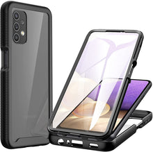 Carica l'immagine nel visualizzatore di Gallery, CENHUFO Cover Samsung Galaxy A32 4G, Antiurto Custodia Samsung Galaxy A32 4G, con Protezione dello Schermo Integrata, 360 gradi Trasparente Case Rugged Armor Bumper Cover per Samsung A32 4G 6,4” -Nero