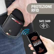 Carica l'immagine nel visualizzatore di Gallery, Portafoglio Uomo Sottile - Con Protezione RFID - Elegante e Compatto, Non... - Ilgrandebazar
