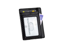 Carica l'immagine nel visualizzatore di Gallery, Portafoglio Cash4next Slim Porta Carte Di Credito Uomo E 110x80x5, Carbonio - Ilgrandebazar