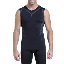 Carica l'immagine nel visualizzatore di Gallery, AMZSPORT Canotta Compressione da Uomo Sport Senza Maniche Base XXL, Nero - Ilgrandebazar
