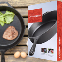 Carica l'immagine nel visualizzatore di Gallery, Ghisa Padella Rotonda con Manico 30.5 cm - di (12 Inches), Nero - Ilgrandebazar