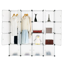 Carica l'immagine nel visualizzatore di Gallery, BASTUO 16 cubi DIY mobiletto libreria Ripiani modulari cubi, Armadio 16 Cubes - Ilgrandebazar
