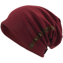 Carica l'immagine nel visualizzatore di Gallery, VECRY Uomo Berretti in Maglia Cappellini Skull Cotton Slouch Beanie...