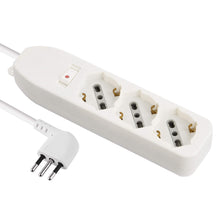 Carica l'immagine nel visualizzatore di Gallery, Electraline 61998 Multipresa 3 Posti polivalenti, Cavo 1,5 m, Spina Bianco - Ilgrandebazar