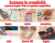 Carica l'immagine nel visualizzatore di Gallery, CRAYOLA- Super Pen Tigre, per sciogliere i Pastelli a Cera e Creare Disegni in Rilievo, attività Creativa e Regalo per Bambini, età 8+, Colore Argento/Verde, 25-0395