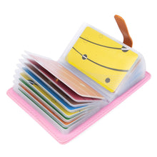 Carica l'immagine nel visualizzatore di Gallery, 10 Colori Porta Carte di Credito Pelle per Donna Uomo - 26 Slot (Rose Rosso) - Ilgrandebazar
