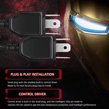 Carica l'immagine nel visualizzatore di Gallery, Lampadine H4 LED 60W 12000LM Sostituzione per Alogena Lampade e Xenon Luci, 6000K Estremamente Luminoso CSP Chips lampade per Auto, 2 Lampadine