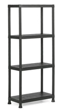 Carica l'immagine nel visualizzatore di Gallery, Keter 9503000 SCAFFALE 4 Ripiani PIENI Plus KIS, Nero, 60x30x135 cm, Nero - Ilgrandebazar