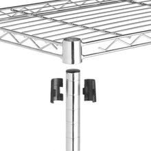 Carica l'immagine nel visualizzatore di Gallery, AmazonBasics - Scaffalatura a 5 ripiani, su rotelle, Cromo - Ilgrandebazar