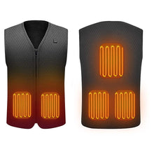 Carica l'immagine nel visualizzatore di Gallery, Suxman Gilet riscaldato USB, Giacca riscaldabile elettrica, XXL, Negro - Ilgrandebazar