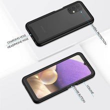 Carica l'immagine nel visualizzatore di Gallery, CENHUFO Cover Samsung Galaxy A32 4G, Antiurto Custodia Samsung Galaxy A32 4G, con Protezione dello Schermo Integrata, 360 gradi Trasparente Case Rugged Armor Bumper Cover per Samsung A32 4G 6,4” -Nero