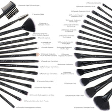 Carica l'immagine nel visualizzatore di Gallery, Pennelli Make Up USpicy Kit 32 pezzi Cosmetici Trucco spazzola nero - Ilgrandebazar