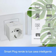 Carica l'immagine nel visualizzatore di Gallery, Presa Alexa Aunics Smart, Italiana 2 Pezzi Compatibile con Alexa...