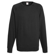 Carica l'immagine nel visualizzatore di Gallery, Fruit of the Loom Raglan Sweatshirt, Felpa Uomo, Nero (Black), Medium - Ilgrandebazar