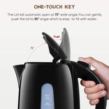 Carica l'immagine nel visualizzatore di Gallery, Aicok Bollitore Elettrico, Acqua con Capacità di 1.7 L, Nero - Ilgrandebazar