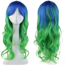 Carica l'immagine nel visualizzatore di Gallery, Parrucca Rosa/Viola Lunga Donna Capelli Lunghi Wig Parrucche Sintetiche per... - Ilgrandebazar
