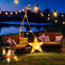 Carica l'immagine nel visualizzatore di Gallery, Catena Luminosa Esterno,VIFLYKOO 36 FT Catena Luci Stringa con 30 lampadine 5 lampadine di Ricambio G40 Bianco Caldo Impermeabile Decorazione da Esterno e Interno per Festa,Giardino, Natale,Matrimonio