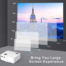 Carica l'immagine nel visualizzatore di Gallery, VILINICE HOPVISION Mini Proiettore 1080P Full HD,Video Proiettore Portatile 6500 Lumen con Display da 240”,Proiettore LCD per 90000 ore,Compatibile con HDMI/AV/USB/SD/VGA