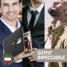 Carica l'immagine nel visualizzatore di Gallery, Portafoglio Uomo Sottile - Con Protezione RFID - Elegante e Compatto, Non... - Ilgrandebazar