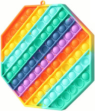 Carica l'immagine nel visualizzatore di Gallery, Fettinow Pop It Grande Fidget Toy - Giocattolo Antistress Push Pop Grande - Pop It Gigante Arcobaleno in Silicone di Alta qualità