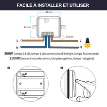 Carica l'immagine nel visualizzatore di Gallery, Interruttore Luce Senza Fili, Didikit da Parete Energie white - Ilgrandebazar