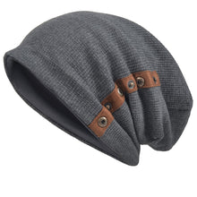 Carica l'immagine nel visualizzatore di Gallery, VECRY Uomo Berretti in Maglia Cappellini Skull Cotton Slouch Beanie...