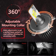 Carica l'immagine nel visualizzatore di Gallery, Lampadine H4 LED 60W 12000LM Sostituzione per Alogena Lampade e Xenon Luci, 6000K Estremamente Luminoso CSP Chips lampade per Auto, 2 Lampadine