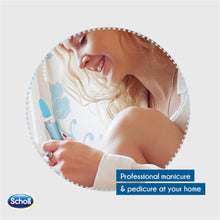 Carica l'immagine nel visualizzatore di Gallery, Scholl Velvet Smooth Kit Elettronico per la Cura delle Unghie, Manicure e Blu - Ilgrandebazar