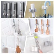 Carica l'immagine nel visualizzatore di Gallery, Hifot Mop Holder, Multifunzione Portascope da Muro, Autoadesive Portascope,... - Ilgrandebazar